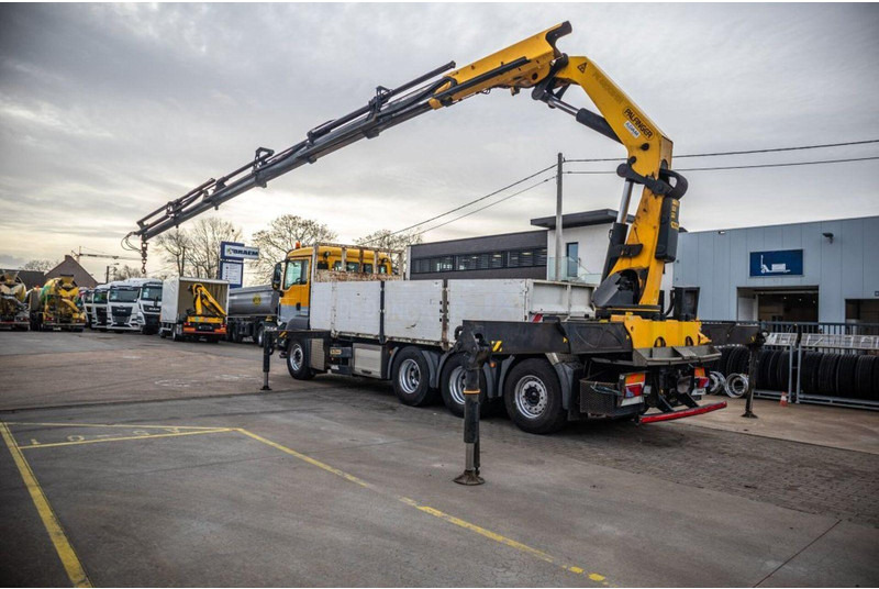 MAN TGS 35.440 8x4 Crane Palfinger PK 42002-SH - משאית צד נופל/ שטוחה, משאית מנוף: תמונה 4 MAN TGS 35.440 8x4 Crane Palfinger PK 42002-SH - משאית צד נופל/ שטוחה, משאית מנוף: תמונה 4
