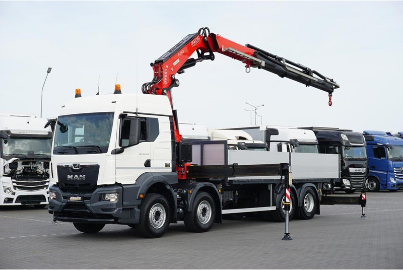 MAN TGS / 35.470 / E 6 / SKRZYNIOWY + HDS / FASSI F 545 / ŁAD. 13 10 - משאית צד נופל/ שטוחה, משאית מנוף: תמונה 1 MAN TGS / 35.470 / E 6 / SKRZYNIOWY + HDS / FASSI F 545 / ŁAD. 13 10 - משאית צד נופל/ שטוחה, משאית מנוף: תמונה 1
