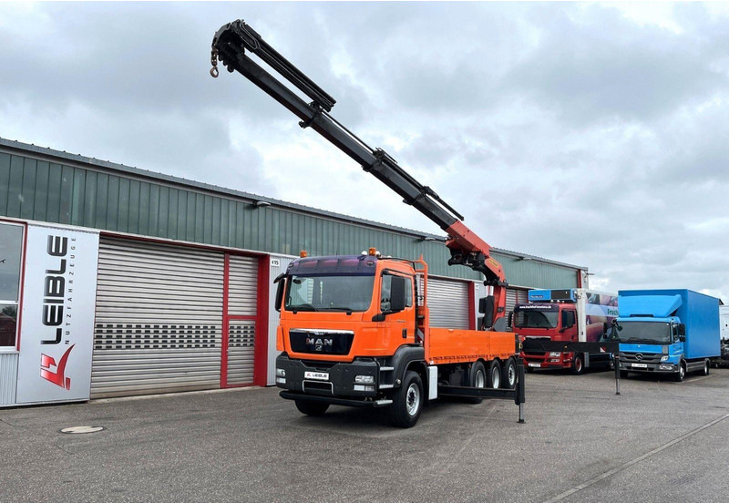 MAN TGS 35.480 8x4 Crane Palfinger PK 50002EH - משאית צד נופל/ שטוחה, משאית מנוף: תמונה 5 MAN TGS 35.480 8x4 Crane Palfinger PK 50002EH - משאית צד נופל/ שטוחה, משאית מנוף: תמונה 5