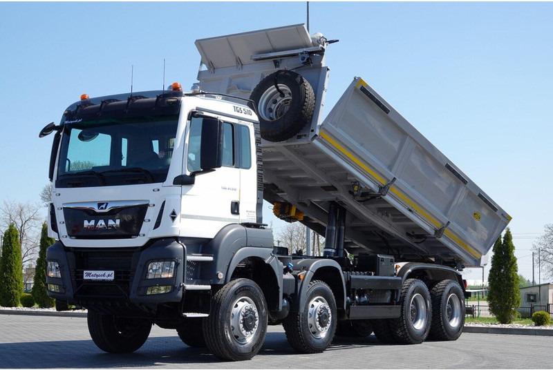 MAN TGS 41.510 / 8x6 / WYWROTKA / 3 STRONNA / BORDMATIC / HYDROBURTA - מזהיר: תמונה 1 MAN TGS 41.510 / 8x6 / WYWROTKA / 3 STRONNA / BORDMATIC / HYDROBURTA - מזהיר: תמונה 1