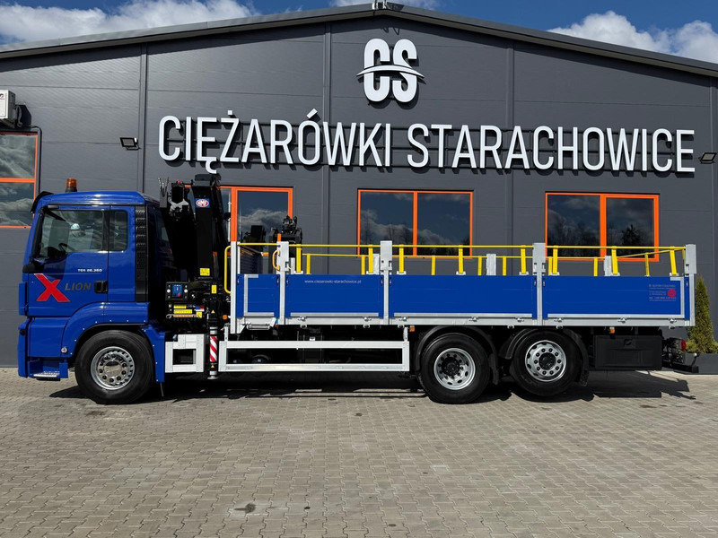 MAN TGS TGX 26.360 / E6 / 143tys km !!! skrzynia + żuraw HMF / manua - משאית צד נופל/ שטוחה, משאית מנוף: תמונה 5 MAN TGS TGX 26.360 / E6 / 143tys km !!! skrzynia + żuraw HMF / manua - משאית צד נופל/ שטוחה, משאית מנוף: תמונה 5