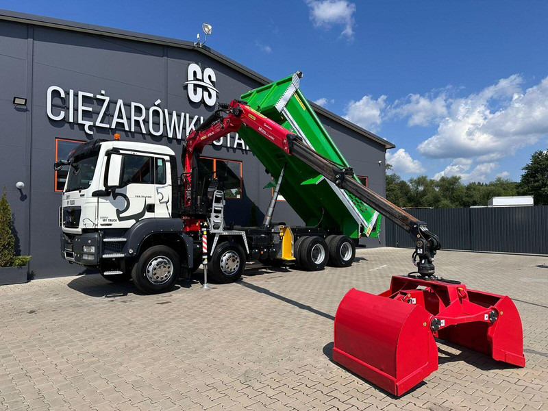 MAN TGS TGX 35.400 // 8x4 // E5 // wywrotka kiper + HDS z czerpakiem - מזהיר, משאית מנוף: תמונה 1 MAN TGS TGX 35.400 // 8x4 // E5 // wywrotka kiper + HDS z czerpakiem - מזהיר, משאית מנוף: תמונה 1