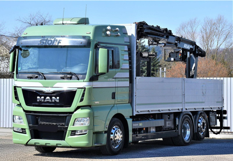 MAN TGX 26.440 Pritsche 6,60 m* ATLAS 125.2V-A12VB - משאית צד נופל/ שטוחה, משאית מנוף: תמונה 4 MAN TGX 26.440 Pritsche 6,60 m* ATLAS 125.2V-A12VB - משאית צד נופל/ שטוחה, משאית מנוף: תמונה 4