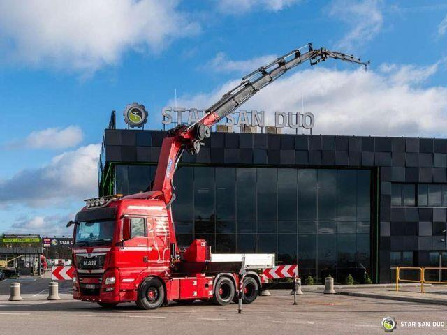 MAN TGX 28.500 6x2 HMF 5020K-RC Fly Jib Crane - משאית צד נופל/ שטוחה, משאית מנוף: תמונה 2 MAN TGX 28.500 6x2 HMF 5020K-RC Fly Jib Crane - משאית צד נופל/ שטוחה, משאית מנוף: תמונה 2