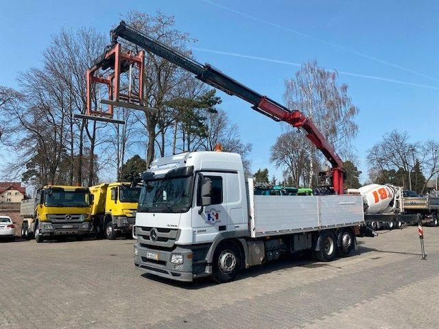 Mercedes-Benz ACTROS 2544 - משאית צד נופל/ שטוחה, משאית מנוף: תמונה 1 Mercedes-Benz ACTROS 2544 - משאית צד נופל/ שטוחה, משאית מנוף: תמונה 1