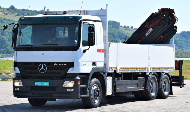 Mercedes-Benz ACTROS 2641 - משאית צד נופל/ שטוחה, משאית מנוף: תמונה 4 Mercedes-Benz ACTROS 2641 - משאית צד נופל/ שטוחה, משאית מנוף: תמונה 4