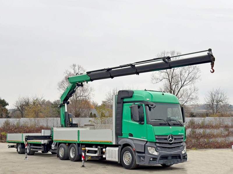 Mercedes-Benz ACTROS 2645 * FASSI F 345.24 + FUNK + Anhänger - משאית צד נופל/ שטוחה, משאית מנוף: תמונה 2 Mercedes-Benz ACTROS 2645 * FASSI F 345.24 + FUNK + Anhänger - משאית צד נופל/ שטוחה, משאית מנוף: תמונה 2