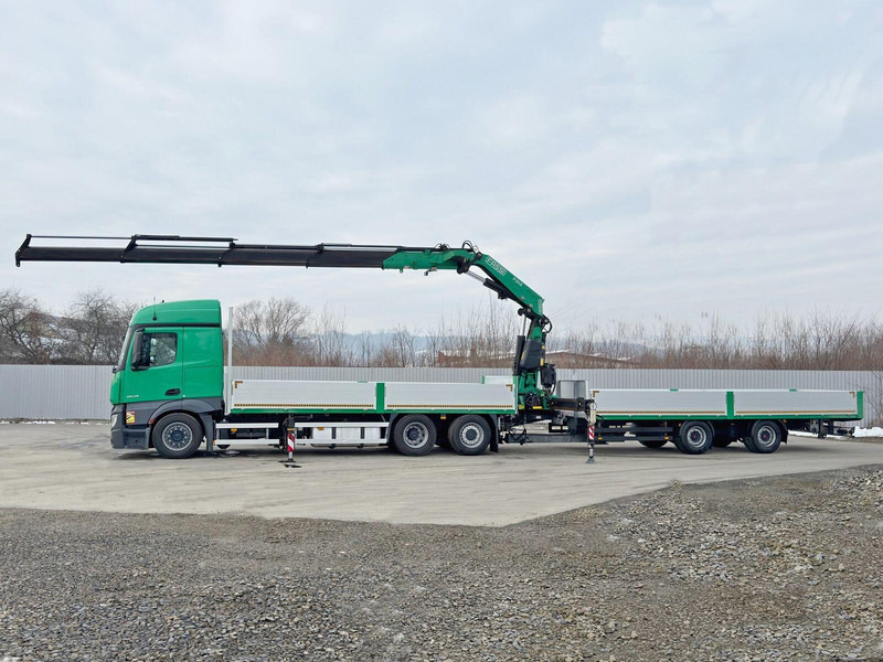 Mercedes-Benz ACTROS 2645 * FASSI F345.24 + FUNK + Anhänger - משאית צד נופל/ שטוחה, משאית מנוף: תמונה 5 Mercedes-Benz ACTROS 2645 * FASSI F345.24 + FUNK + Anhänger - משאית צד נופל/ שטוחה, משאית מנוף: תמונה 5