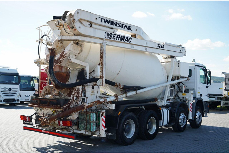 משאית מערבלת בטון Mercedes-Benz ACTROS 3241 / POMPOGRUSZKA / 8X4 / BETONIARKA + POMPA SERMAC 3Z2: תמונה 7 משאית מערבלת בטון Mercedes-Benz ACTROS 3241 / POMPOGRUSZKA / 8X4 / BETONIARKA + POMPA SERMAC 3Z2: תמונה 7