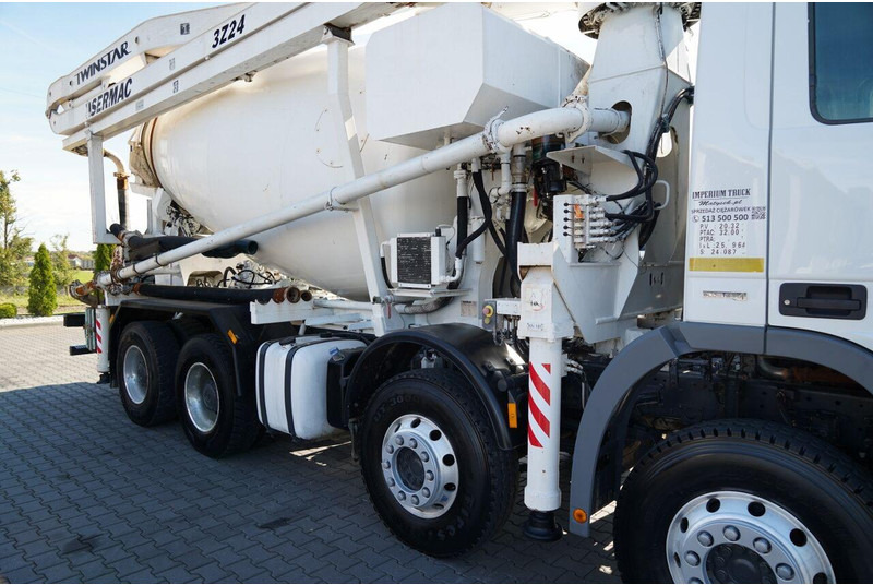 משאית מערבלת בטון Mercedes-Benz ACTROS 3241 / POMPOGRUSZKA / 8X4 / BETONIARKA + POMPA SERMAC 3Z2: תמונה 16 משאית מערבלת בטון Mercedes-Benz ACTROS 3241 / POMPOGRUSZKA / 8X4 / BETONIARKA + POMPA SERMAC 3Z2: תמונה 16