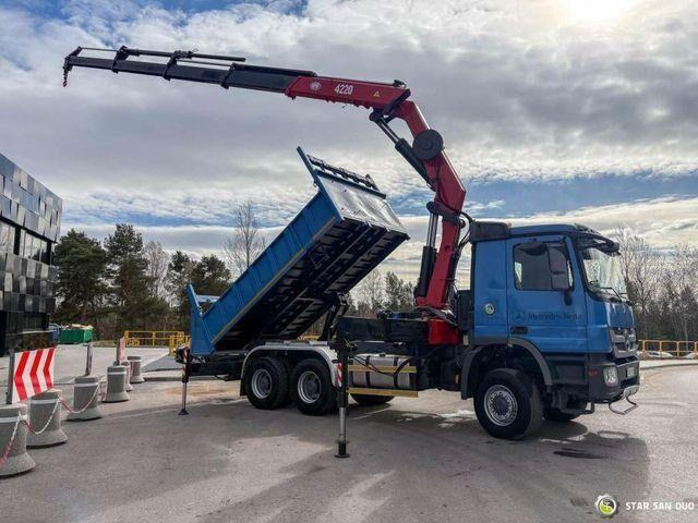 Mercedes-Benz ACTROS 3341 6x6 HMF 4220 K4 CRANE KIPPER - מזהיר, משאית מנוף: תמונה 1 Mercedes-Benz ACTROS 3341 6x6 HMF 4220 K4 CRANE KIPPER - מזהיר, משאית מנוף: תמונה 1