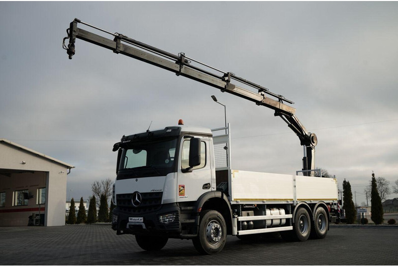 Mercedes-Benz AROCS 2640 / 6x4 / SKRZYNIOWY - 6,5 M / HDS HIAB 144 / wysów: 12 - משאית צד נופל/ שטוחה, משאית מנוף: תמונה 1 Mercedes-Benz AROCS 2640 / 6x4 / SKRZYNIOWY - 6,5 M / HDS HIAB 144 / wysów: 12 - משאית צד נופל/ שטוחה, משאית מנוף: תמונה 1