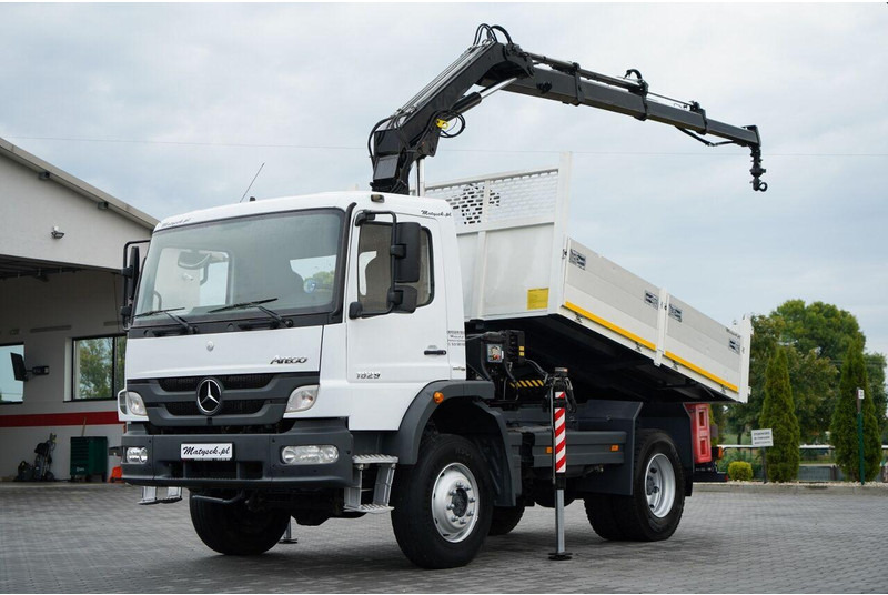 Mercedes-Benz ATEGO 1629 / 4x4 / WYWROTKA + HDS HIAB 111 B-3 / PILOT / ROTAT - מזהיר, משאית מנוף: תמונה 2 Mercedes-Benz ATEGO 1629 / 4x4 / WYWROTKA + HDS HIAB 111 B-3 / PILOT / ROTAT - מזהיר, משאית מנוף: תמונה 2