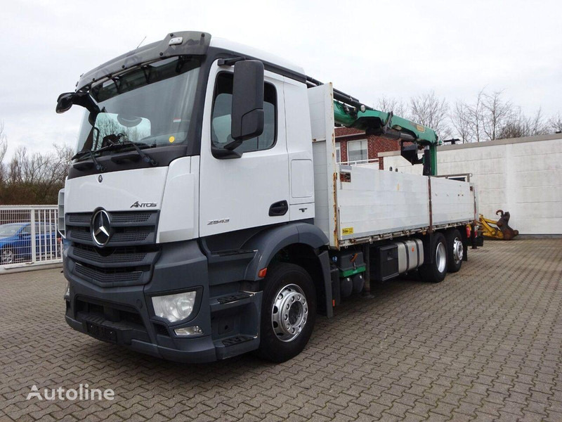 Mercedes-Benz Antos 2543 - Flatbed+crane 6x2 - משאית צד נופל/ שטוחה, משאית מנוף: תמונה 2 Mercedes-Benz Antos 2543 - Flatbed+crane 6x2 - משאית צד נופל/ שטוחה, משאית מנוף: תמונה 2
