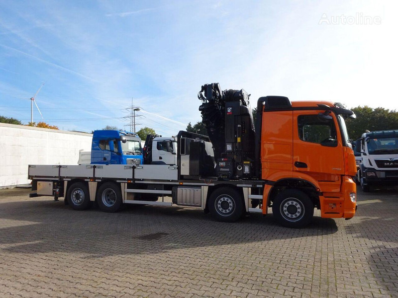 Mercedes-Benz Arocs 3751 - Flatbed+crane - משאית צד נופל/ שטוחה, משאית מנוף: תמונה 5 Mercedes-Benz Arocs 3751 - Flatbed+crane - משאית צד נופל/ שטוחה, משאית מנוף: תמונה 5