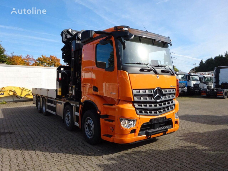 Mercedes-Benz Arocs 3751 - Flatbed+crane - משאית צד נופל/ שטוחה, משאית מנוף: תמונה 2 Mercedes-Benz Arocs 3751 - Flatbed+crane - משאית צד נופל/ שטוחה, משאית מנוף: תמונה 2