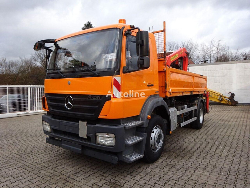 Mercedes-Benz Axor 1833 - 2 way tipper+crane - מזהיר, משאית מנוף: תמונה 1 Mercedes-Benz Axor 1833 - 2 way tipper+crane - מזהיר, משאית מנוף: תמונה 1