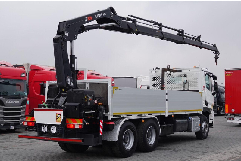 Renault C 380 / 6x4 / SKRZYNIOWY 6,6 m / + HDS HIAB 188 x-hiduo wysów: 1 - משאית צד נופל/ שטוחה, משאית מנוף: תמונה 5 Renault C 380 / 6x4 / SKRZYNIOWY 6,6 m / + HDS HIAB 188 x-hiduo wysów: 1 - משאית צד נופל/ שטוחה, משאית מנוף: תמונה 5