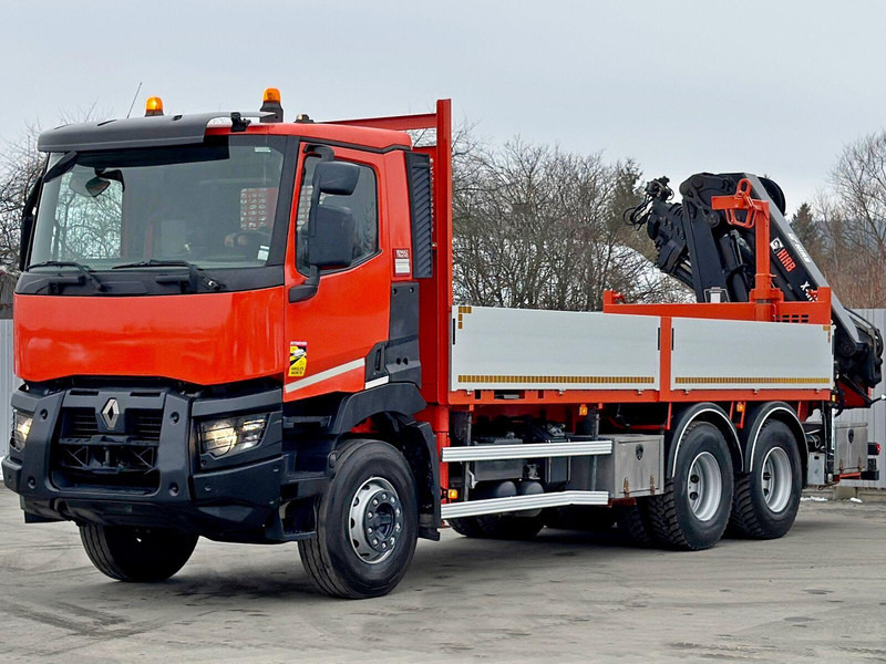 Renault C 430 *HIAB X - HIPRO 188 ES - 5 + FUNK* 6x4 - משאית צד נופל/ שטוחה, משאית מנוף: תמונה 4 Renault C 430 *HIAB X - HIPRO 188 ES - 5 + FUNK* 6x4 - משאית צד נופל/ שטוחה, משאית מנוף: תמונה 4