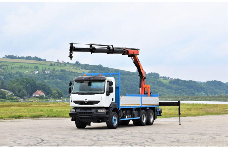 Renault KERAX 370 - משאית צד נופל/ שטוחה, משאית מנוף: תמונה 2 Renault KERAX 370 - משאית צד נופל/ שטוחה, משאית מנוף: תמונה 2