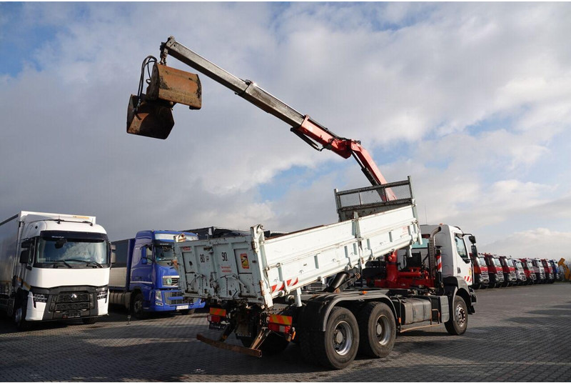 Renault KERAX 410 / 6x4 / WYWROTKA + HDS FASSI F150 / HYDROBURTA / BORDM - מזהיר, משאית מנוף: תמונה 5 Renault KERAX 410 / 6x4 / WYWROTKA + HDS FASSI F150 / HYDROBURTA / BORDM - מזהיר, משאית מנוף: תמונה 5