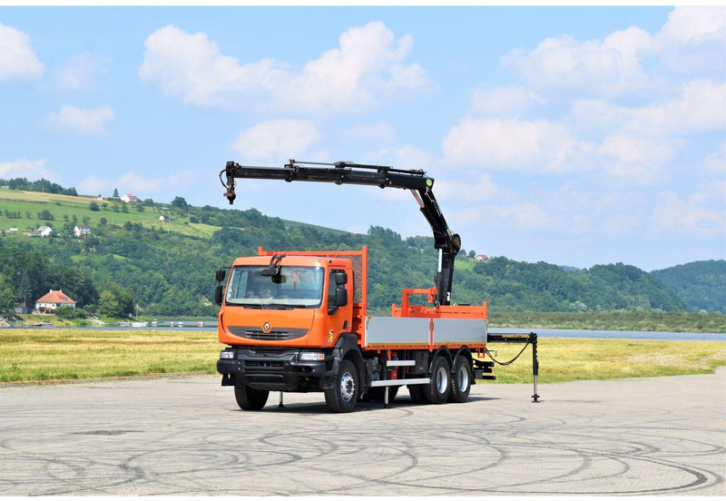 Renault KERAX 410 * HIAB 144 B-3 HIDUO / 6x4 * TOP - משאית צד נופל/ שטוחה, משאית מנוף: תמונה 2 Renault KERAX 410 * HIAB 144 B-3 HIDUO / 6x4 * TOP - משאית צד נופל/ שטוחה, משאית מנוף: תמונה 2