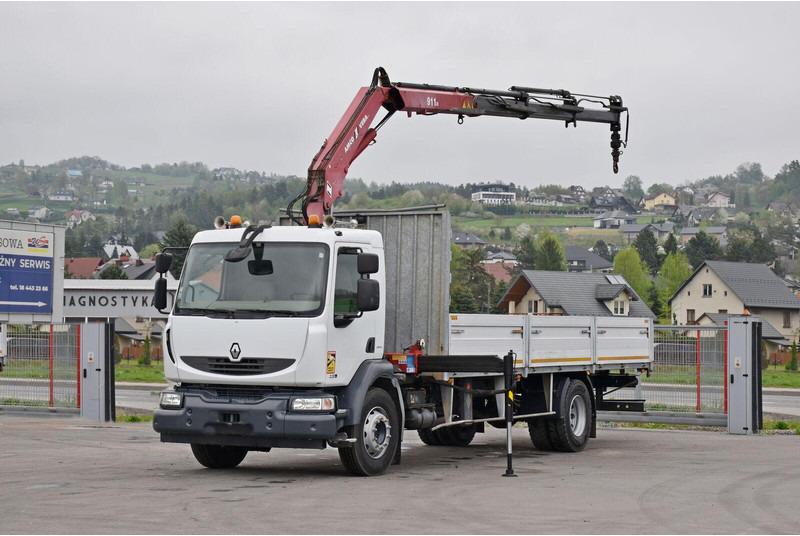 Renault MIDLUM 220 DXI *PRITSCHE 7,35m * KRAN + FUNK - משאית צד נופל/ שטוחה, משאית מנוף: תמונה 2 Renault MIDLUM 220 DXI *PRITSCHE 7,35m * KRAN + FUNK - משאית צד נופל/ שטוחה, משאית מנוף: תמונה 2