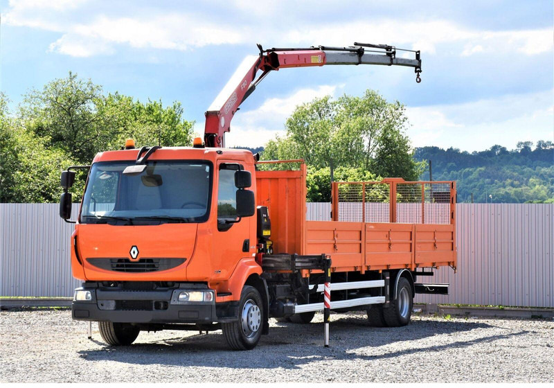 Renault MIDLUM 220 DXI - משאית צד נופל/ שטוחה, משאית מנוף: תמונה 2 Renault MIDLUM 220 DXI - משאית צד נופל/ שטוחה, משאית מנוף: תמונה 2