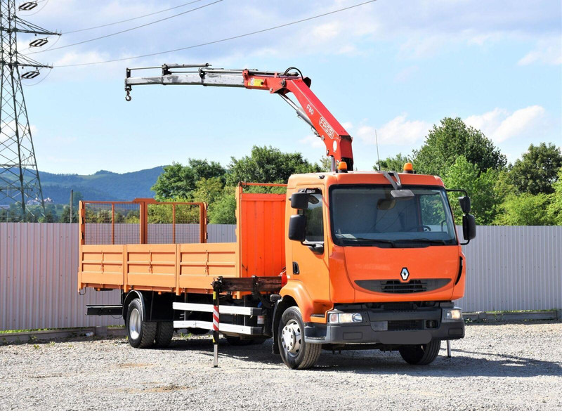 Renault MIDLUM 220 DXI - משאית צד נופל/ שטוחה, משאית מנוף: תמונה 1 Renault MIDLUM 220 DXI - משאית צד נופל/ שטוחה, משאית מנוף: תמונה 1