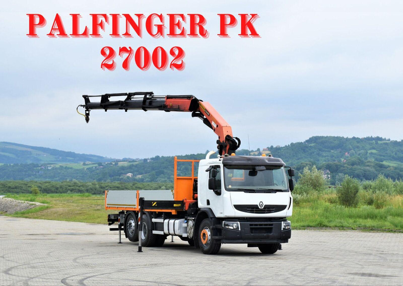 Renault PREMIUM 430 DXI* FUNK * TOPZUSTAND - משאית צד נופל/ שטוחה, משאית מנוף: תמונה 1 Renault PREMIUM 430 DXI* FUNK * TOPZUSTAND - משאית צד נופל/ שטוחה, משאית מנוף: תמונה 1