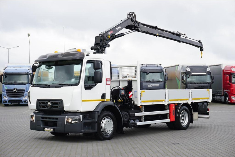 Renault PREMIUM / D16 / ACC / SKRZYNIOWY + HDS / HIAB 099 E - 2 HIDUO - משאית צד נופל/ שטוחה, משאית מנוף: תמונה 1 Renault PREMIUM / D16 / ACC / SKRZYNIOWY + HDS / HIAB 099 E - 2 HIDUO - משאית צד נופל/ שטוחה, משאית מנוף: תמונה 1