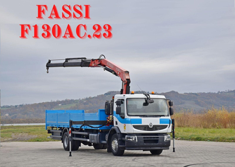 Renault Premium 320 DXI - משאית צד נופל/ שטוחה, משאית מנוף: תמונה 1 Renault Premium 320 DXI - משאית צד נופל/ שטוחה, משאית מנוף: תמונה 1