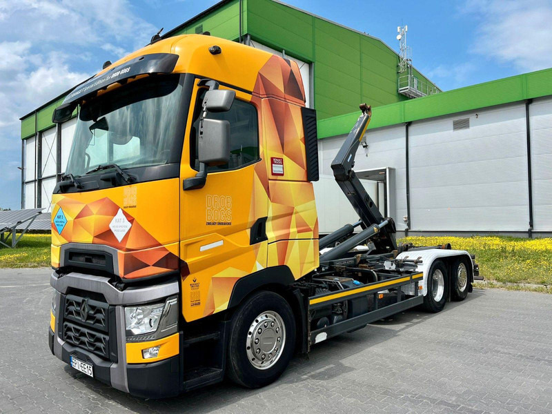 Renault T Solo ohne Abrollkipper oder Meiller-Haken - משאית צד נופל/ שטוחה, משאית מנוף: תמונה 1 Renault T Solo ohne Abrollkipper oder Meiller-Haken - משאית צד נופל/ שטוחה, משאית מנוף: תמונה 1