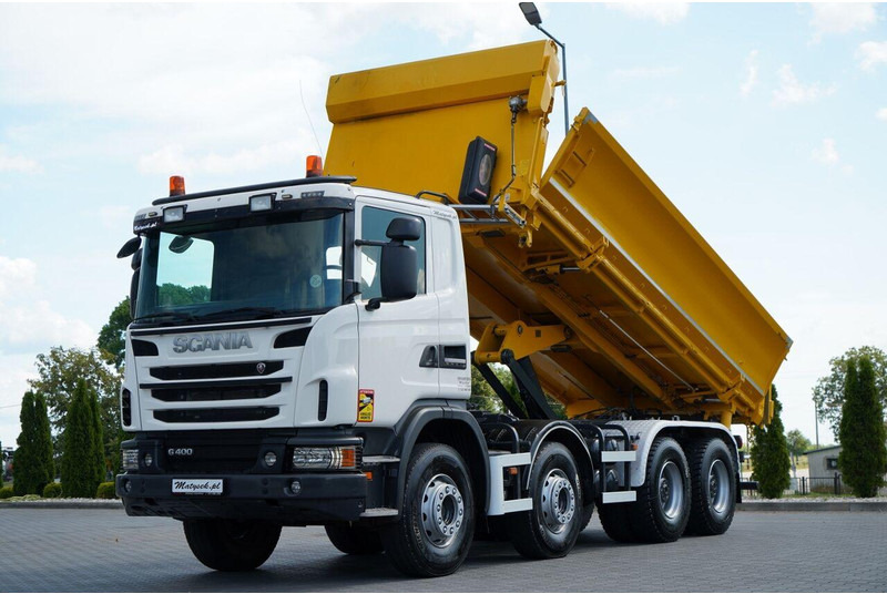 Scania G 400 / 8x4 / WYWROTKA 2 STRONNA / BORDMATIC / MANUAL - מזהיר: תמונה 1 Scania G 400 / 8x4 / WYWROTKA 2 STRONNA / BORDMATIC / MANUAL - מזהיר: תמונה 1