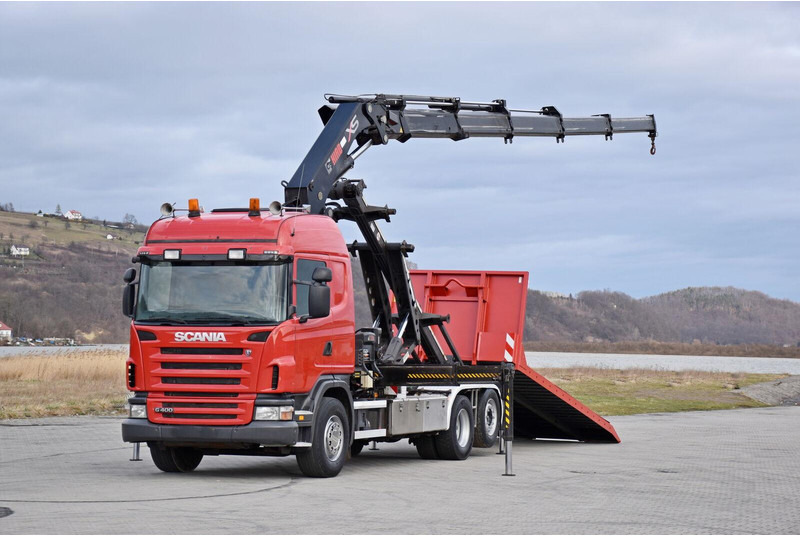 Scania G 400 - משאית מערכת כבלים, משאית מנוף: תמונה 2 Scania G 400 - משאית מערכת כבלים, משאית מנוף: תמונה 2