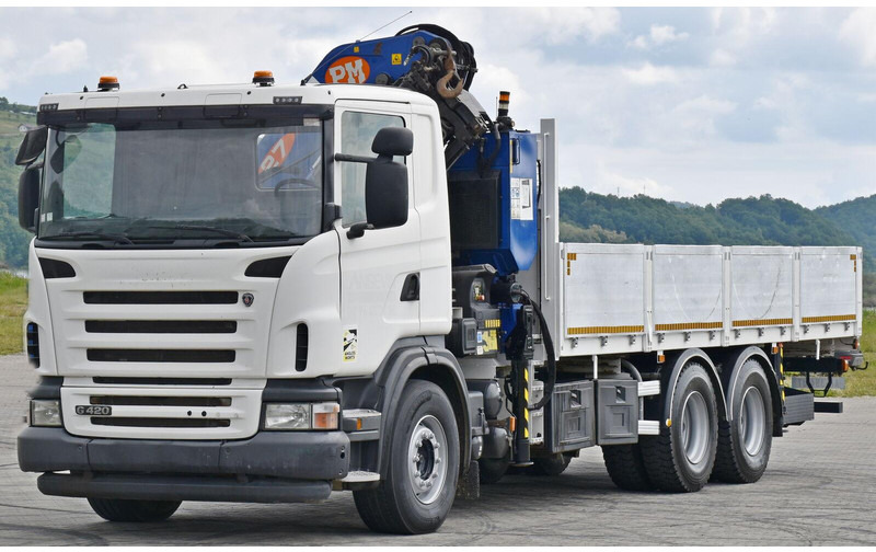 Scania G 420 - משאית צד נופל/ שטוחה, משאית מנוף: תמונה 3 Scania G 420 - משאית צד נופל/ שטוחה, משאית מנוף: תמונה 3