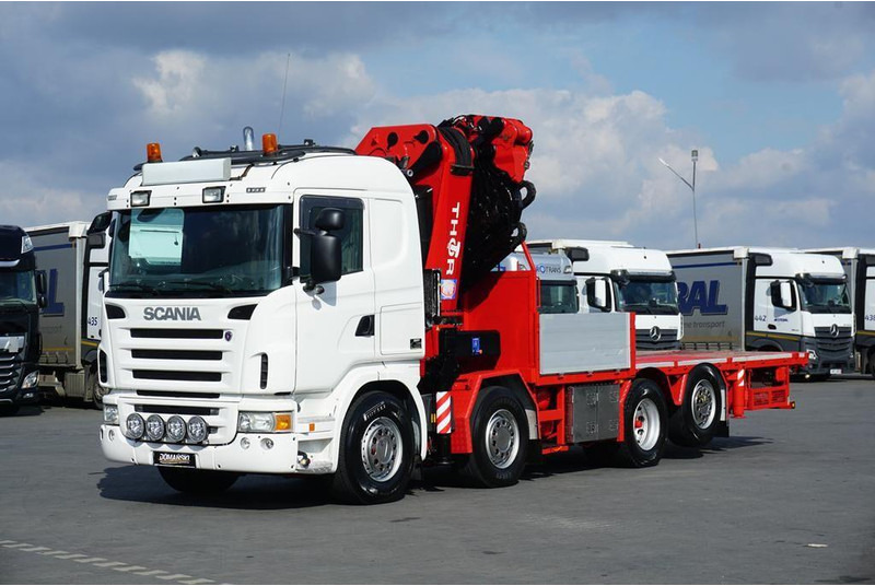 Scania G 480 / 8 X 2 / SKRZYNIOWY + HDS / HMF THOR - O K6 + JIB FJ 2000 - משאית צד נופל/ שטוחה, משאית מנוף: תמונה 3 Scania G 480 / 8 X 2 / SKRZYNIOWY + HDS / HMF THOR - O K6 + JIB FJ 2000 - משאית צד נופל/ שטוחה, משאית מנוף: תמונה 3