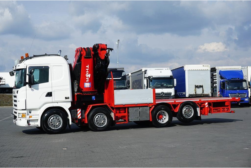 Scania G 480 / 8 X 2 / SKRZYNIOWY + HDS / HMF THOR - O K6 + JIB FJ 2000 - משאית צד נופל/ שטוחה, משאית מנוף: תמונה 4 Scania G 480 / 8 X 2 / SKRZYNIOWY + HDS / HMF THOR - O K6 + JIB FJ 2000 - משאית צד נופל/ שטוחה, משאית מנוף: תמונה 4