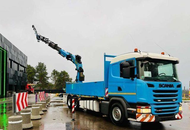 Scania G450 6x4 PALFINGER PK 42002 SH Fly Jib Crane - משאית צד נופל/ שטוחה, משאית מנוף: תמונה 3 Scania G450 6x4 PALFINGER PK 42002 SH Fly Jib Crane - משאית צד נופל/ שטוחה, משאית מנוף: תמונה 3