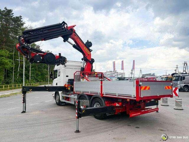 Scania G490 6x2 Palfinger PK 53002 SH Fly Jib Basket - משאית צד נופל/ שטוחה, משאית מנוף: תמונה 1 Scania G490 6x2 Palfinger PK 53002 SH Fly Jib Basket - משאית צד נופל/ שטוחה, משאית מנוף: תמונה 1