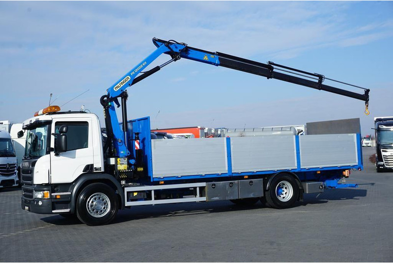 Scania P 250 / ACC / SKRZYNIOWY + HDS + WINDA / PALFINGER PK 12 002 - E - משאית צד נופל/ שטוחה, משאית מנוף: תמונה 3 Scania P 250 / ACC / SKRZYNIOWY + HDS + WINDA / PALFINGER PK 12 002 - E - משאית צד נופל/ שטוחה, משאית מנוף: תמונה 3