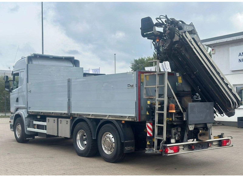 Scania R500 V8 6x2 Flatbed + Crane Fassi 235 - משאית צד נופל/ שטוחה, משאית מנוף: תמונה 4 Scania R500 V8 6x2 Flatbed + Crane Fassi 235 - משאית צד נופל/ שטוחה, משאית מנוף: תמונה 4