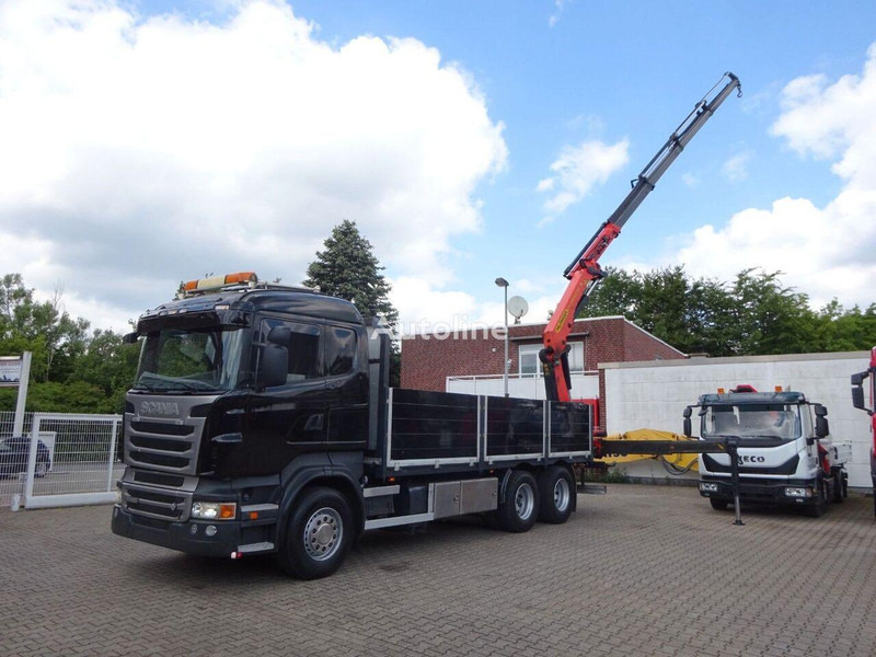 Scania R620 V8 - Flatbed+crane - משאית צד נופל/ שטוחה, משאית מנוף: תמונה 4 Scania R620 V8 - Flatbed+crane - משאית צד נופל/ שטוחה, משאית מנוף: תמונה 4