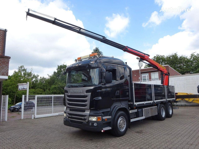 Scania R620 V8 - Flatbed+crane - משאית צד נופל/ שטוחה, משאית מנוף: תמונה 3 Scania R620 V8 - Flatbed+crane - משאית צד נופל/ שטוחה, משאית מנוף: תמונה 3