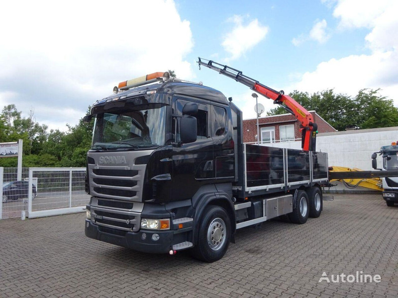 Scania R620 V8 - Flatbed+crane - משאית צד נופל/ שטוחה, משאית מנוף: תמונה 2 Scania R620 V8 - Flatbed+crane - משאית צד נופל/ שטוחה, משאית מנוף: תמונה 2