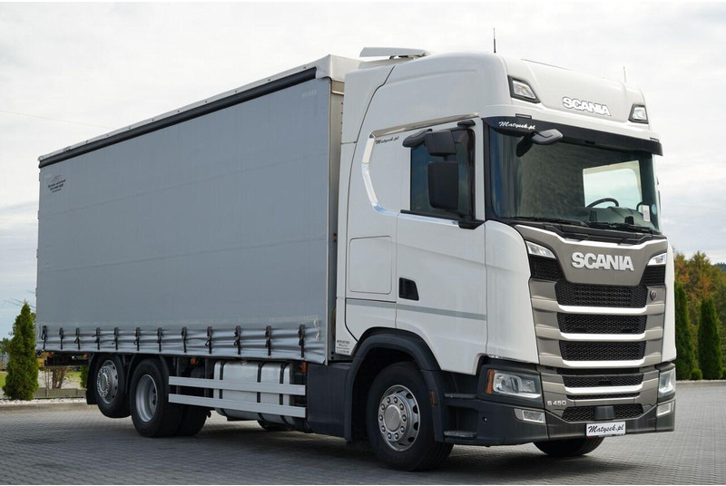 Scania S 450 / SOLÓWKA / 6X2 / OŚ PODNOSZONA / 2019 / - משאית וילונות צד: תמונה 1 Scania S 450 / SOLÓWKA / 6X2 / OŚ PODNOSZONA / 2019 / - משאית וילונות צד: תמונה 1