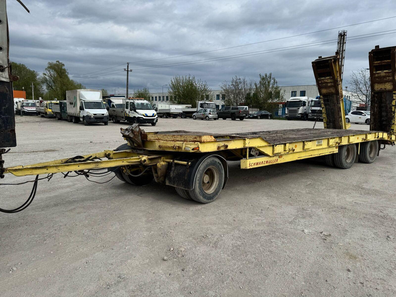 Schwarzmüller heavy machinery transporter - קרון נגרר צד נופל/ שטוח: תמונה 1 Schwarzmüller heavy machinery transporter - קרון נגרר צד נופל/ שטוח: תמונה 1