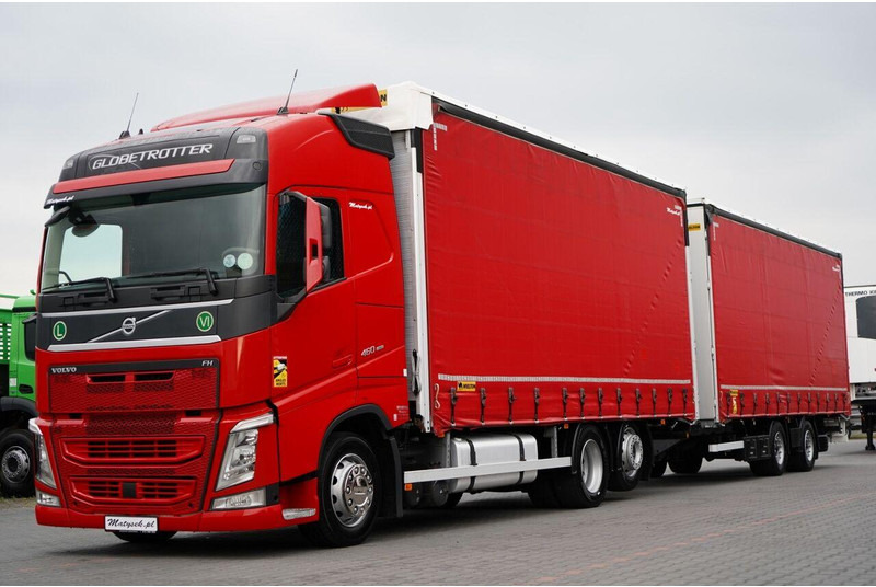 Volvo FH 460 / ZESTAW TANDEM 120 M3 / PRZEJAZDOWY / I-PARK COOL / WIEL - משאית וילונות צד: תמונה 1 Volvo FH 460 / ZESTAW TANDEM 120 M3 / PRZEJAZDOWY / I-PARK COOL / WIEL - משאית וילונות צד: תמונה 1