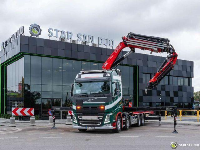 Volvo FH 510 8x4 FASSI F820 RA2.26 Fly Jib Crane Kran - משאית צד נופל/ שטוחה, משאית מנוף: תמונה 3 Volvo FH 510 8x4 FASSI F820 RA2.26 Fly Jib Crane Kran - משאית צד נופל/ שטוחה, משאית מנוף: תמונה 3