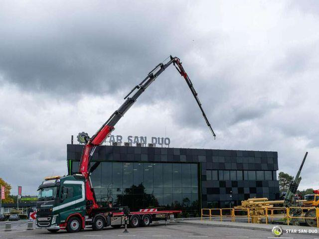 Volvo FH 510 8x4 FASSI F820 RA2.26 Fly Jib Crane Kran - משאית צד נופל/ שטוחה, משאית מנוף: תמונה 4 Volvo FH 510 8x4 FASSI F820 RA2.26 Fly Jib Crane Kran - משאית צד נופל/ שטוחה, משאית מנוף: תמונה 4